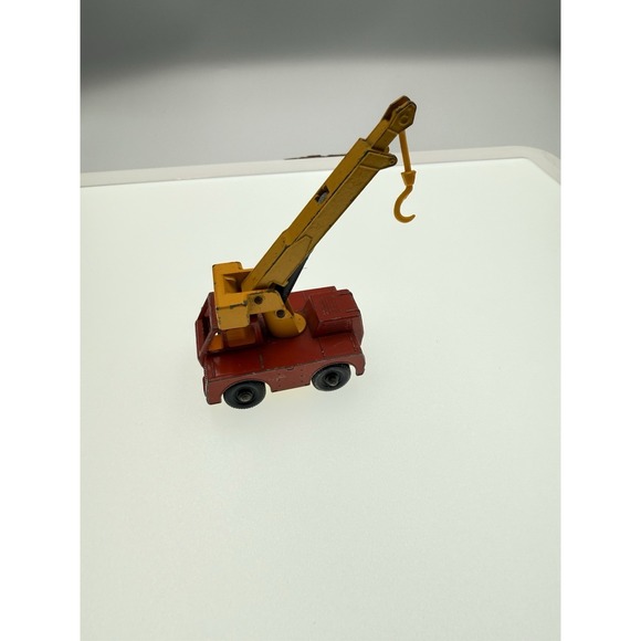 Vintage Matchbox Lesney Superfast - #42 Iron Fairy Crane 1969 - Red & Working - Picture 4 of 7